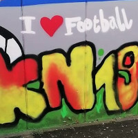 Fussball und Graffiti